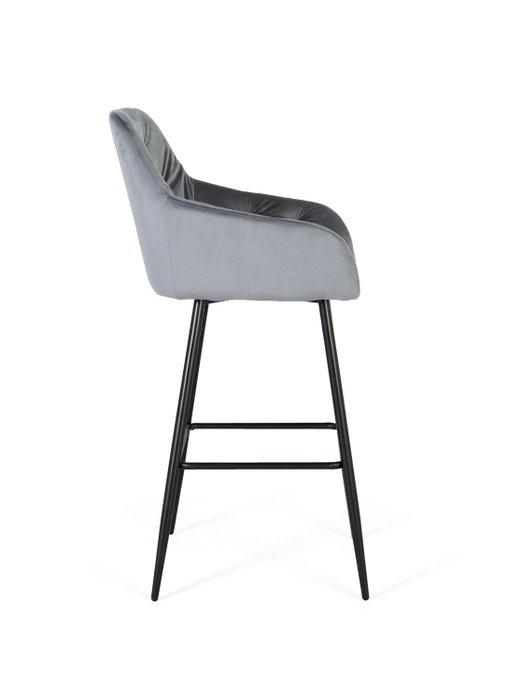 GINER Y COLOMER Lote de 2 Taburetes Terciopelo Azul Metal Negro